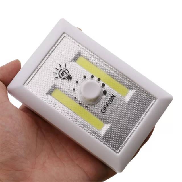 Lampu LED Tempel Dinding + Magnet - model Dimmer