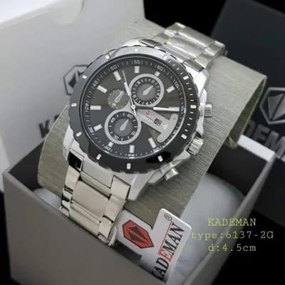 Kademan Original Watch Type 6137 Quartz Tahan air free Box Original  card PIV