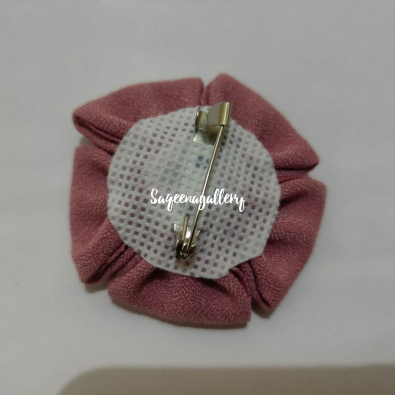 BROS BUNGA MUTIARA BROSS JILBAB MURAH MEWAH BROOCH HIJAB KAIN / SOUVENIR MURAH-2
