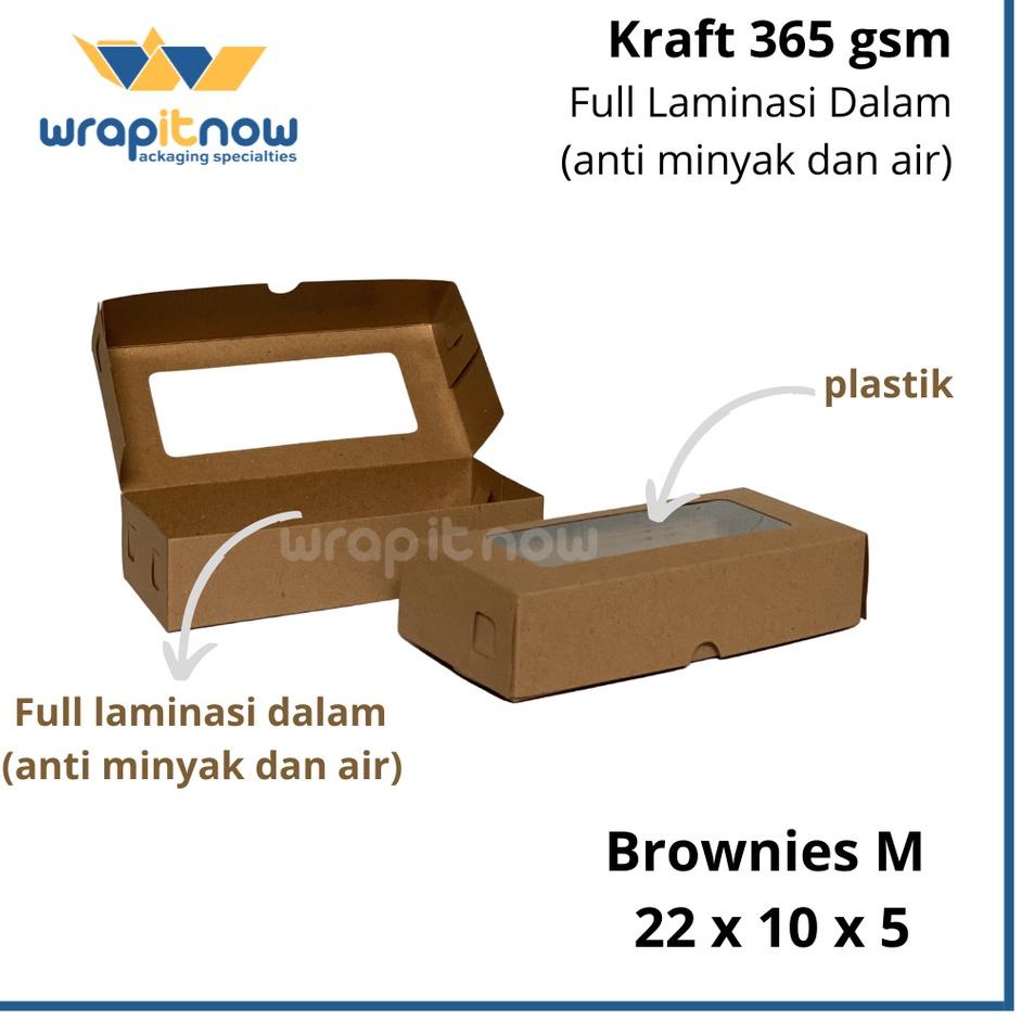 

QCVU Dus Kraft 22x10x5 / Brownies M/Dus Donat Isi 3 dus roti/ dus cookie/ box Kraft/ pabrik dus/ dus coklat Promo Hari ini