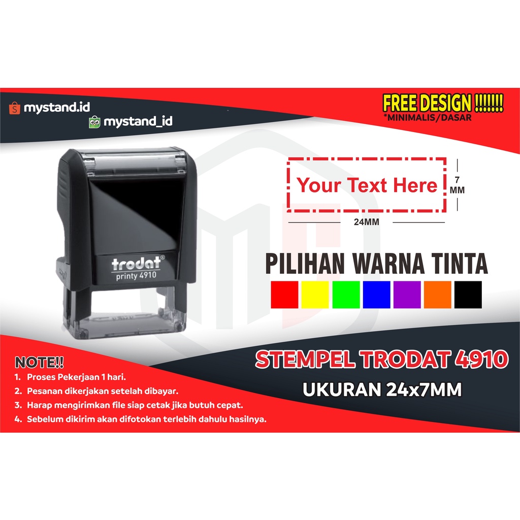 

STEMPEL CUSTOM TRODAT 4910, STEMPEL COPY, STEMPEL NAMA, STEMPEL NAMA DOKTER, STEMPEL PERAWAT