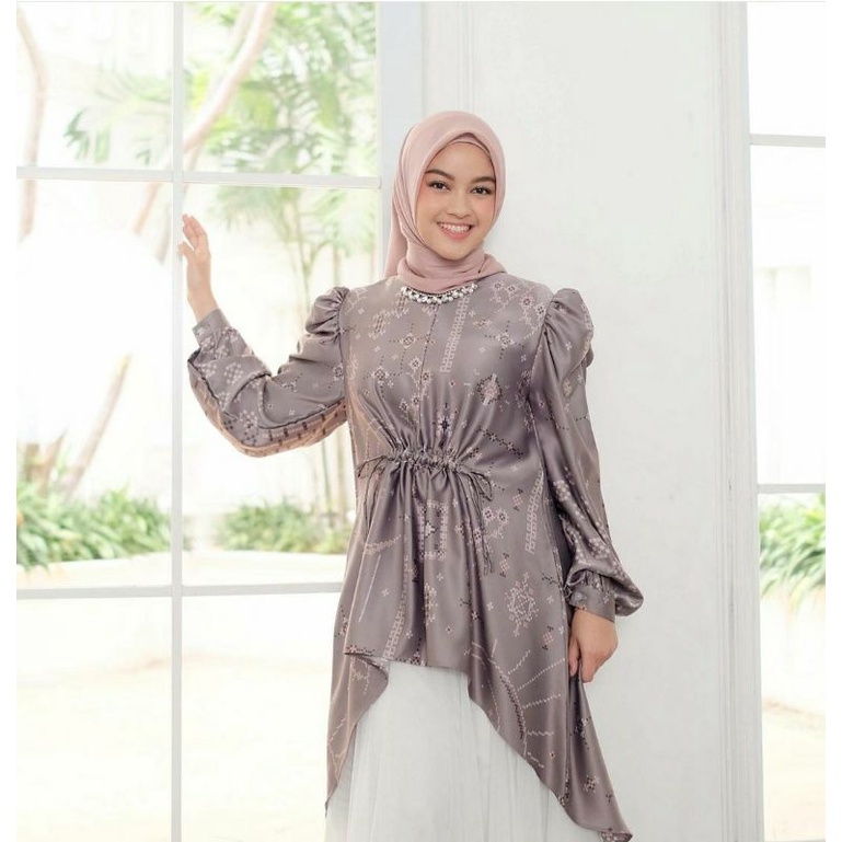 Semesta Tunik Dove & Khaki by Vanilla Hijab