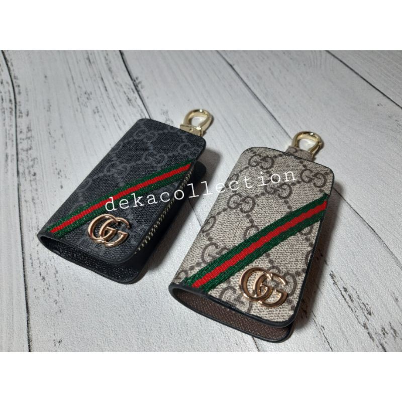 DOMPET GANTUNGAN KUNCI MOBIL MOTOR STNK REMOT GUCCI