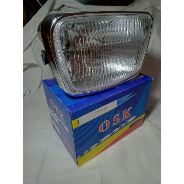 Reflektor lampu depan oval RX king osk