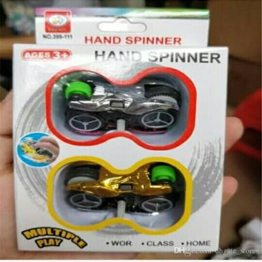 NEW PROMO !! 2in1 Mainan anak hand spinner multiple play motorcycle 2 Pcs, Terbaru !