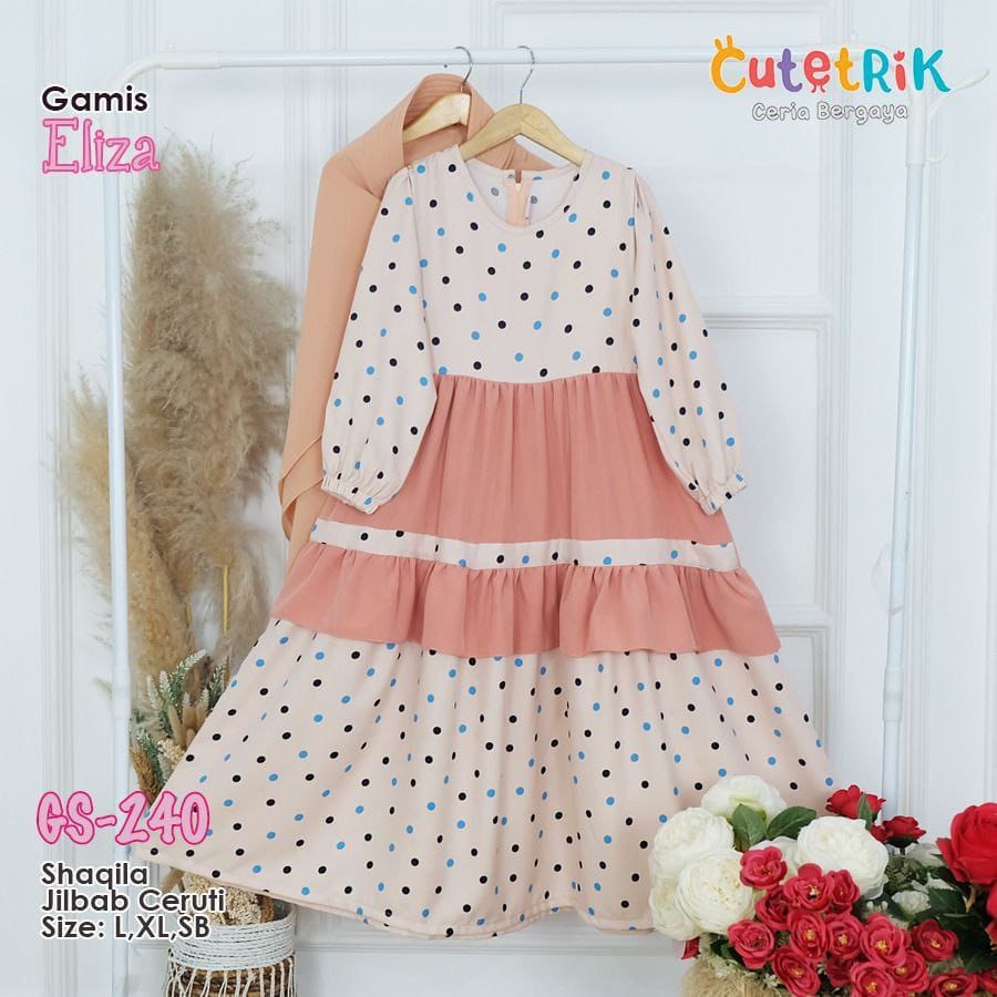 Baju Gamis Anak Perempuan  Eliza By Cutetrik Kekinian