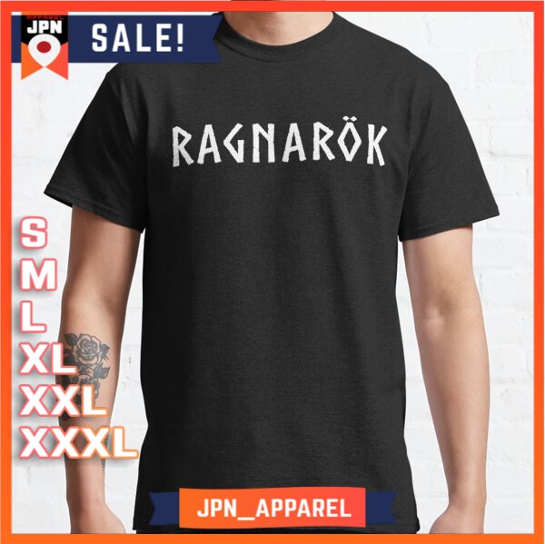 Kaos Premium Ragnarok Ragnarok Norse Viking Mythology White T-Shirt Unisex