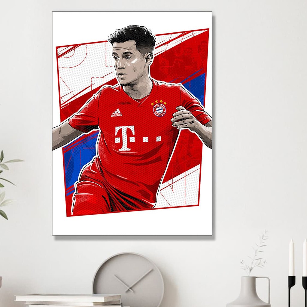 

Poster Bayern Munchen A3+( 31x46cm) posterframe COUTINHO
