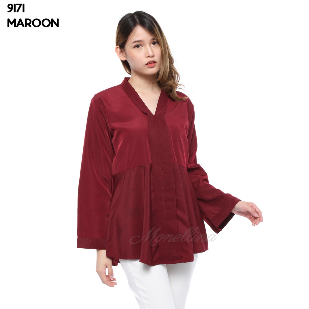 BL 9171 Baju  Blouse Atasan  Murah  Wanita  Kekinian 