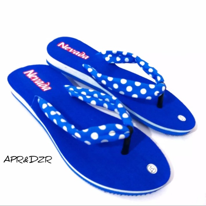 Sandal japit wanita nevada tali polkadot