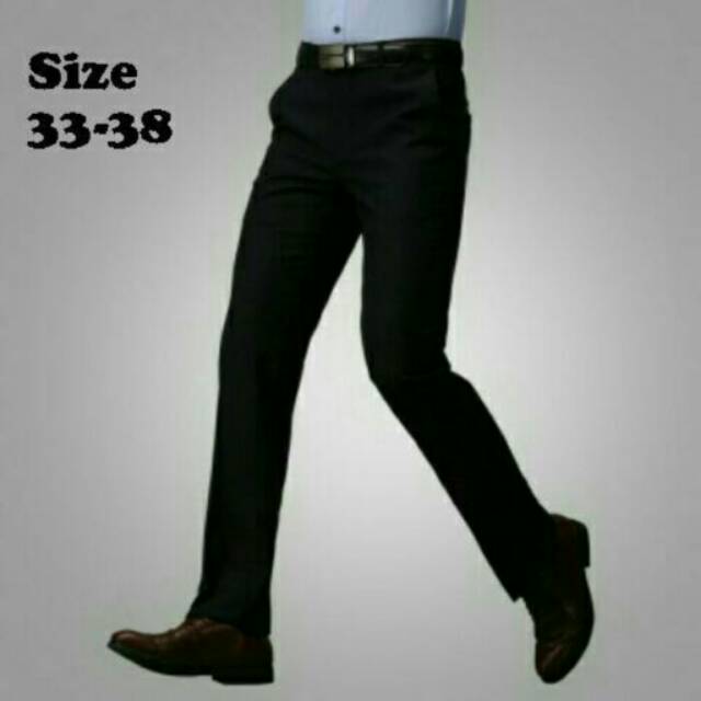 Celana Bahan Slim Fit Pria Big Size 27-38 Formal Kerja Panjang Cowok Kantor NR_Outfit Official COD