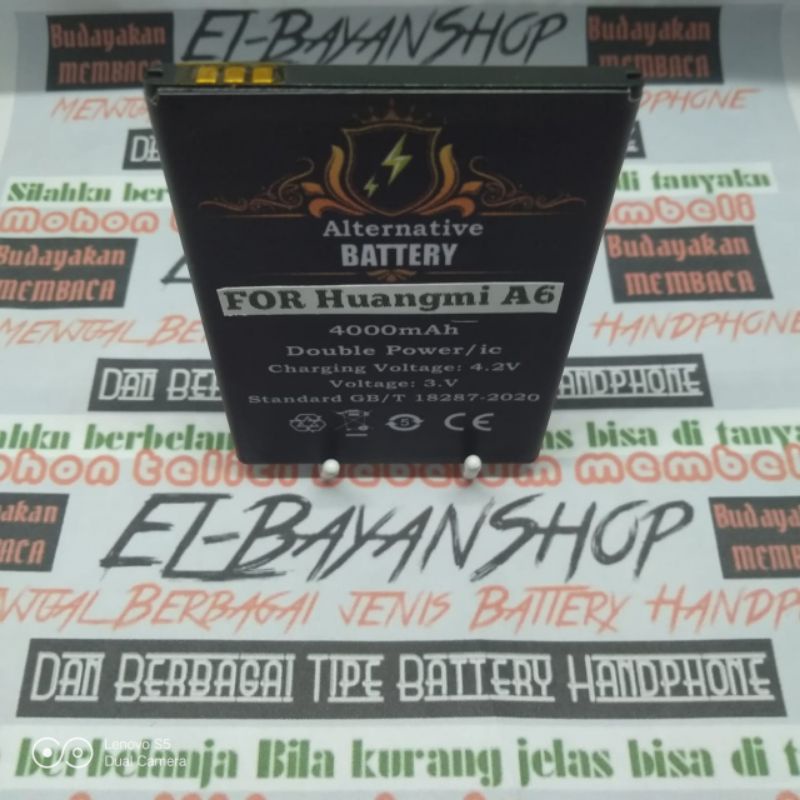 Batrai Modif for HUANGMI A6 Batre 3G 6,5 ince Huang Mi A 6 Baterai