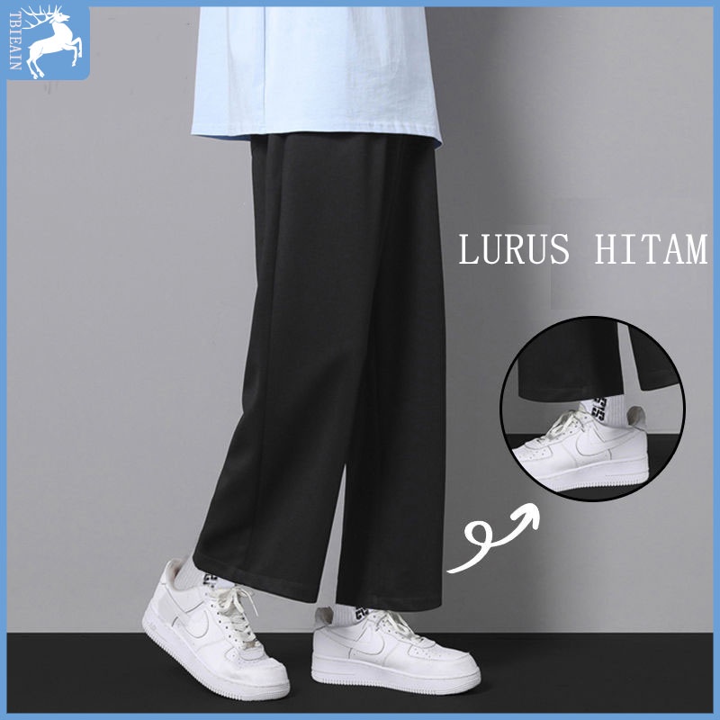 Celana joger pria celana training jogger pants Unisex sweatpants loose pants pria terry celana kasual panjang abu-abu celana korean style pria celana training pria panjang