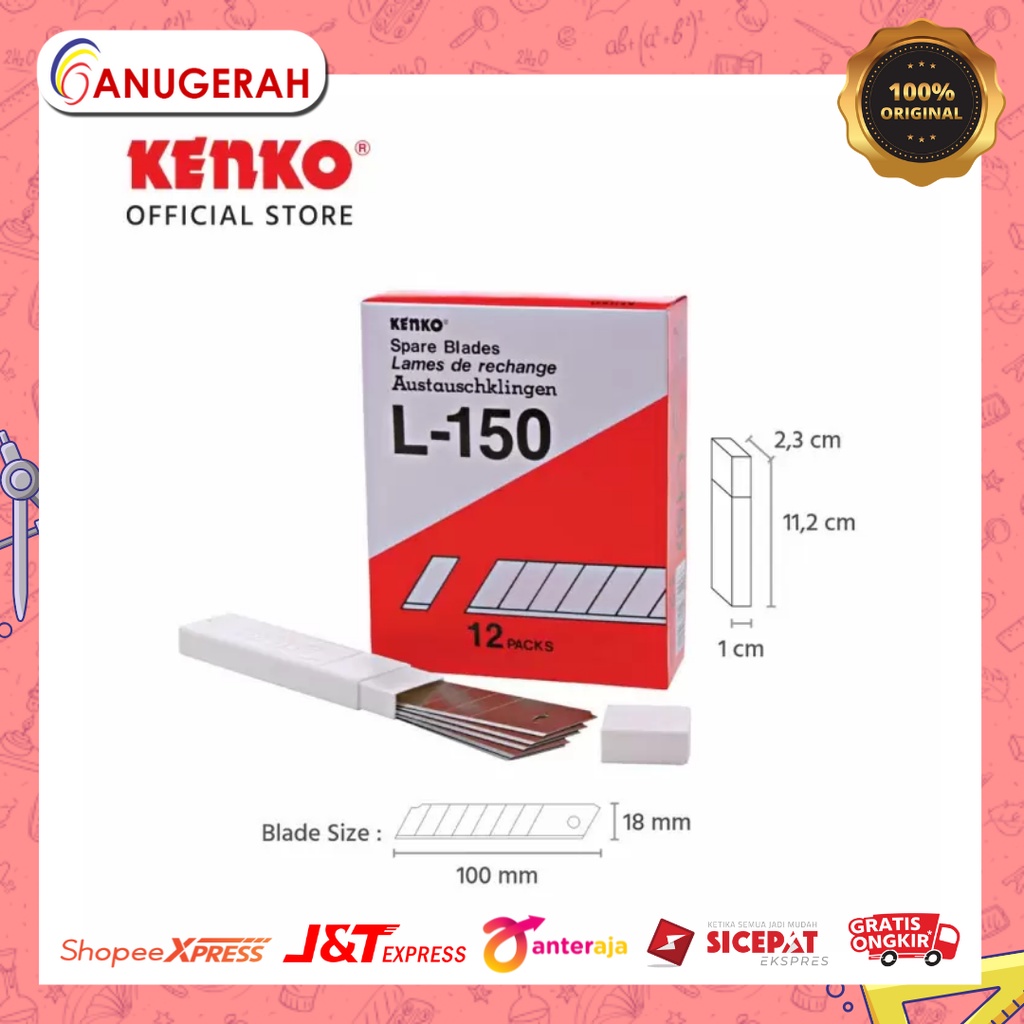 

KENKO L-150 ISI CUTTER BESAR / REFIL CUTTER