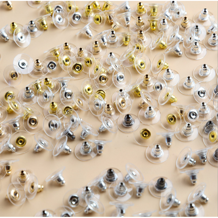 90Pcs Alloy Earring Backs Stoppers Earnuts Stud Earring Stopper Back Plugs DIY Jewelry Findings Accessories Making