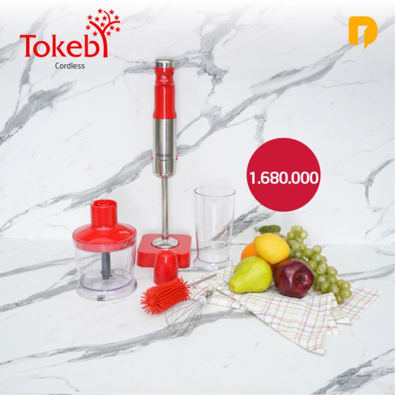 TOKEBI HAND BLENDER CORDLESS TANPA KABEL PRAKTIS ALAT PELUMAT KOREA