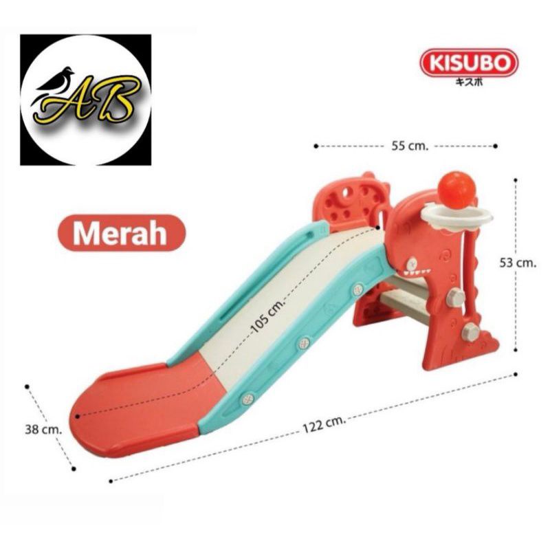 (PROMO AMK) Mainan Anak Perosotan Dino Ring Basket+ Bola VRT-001