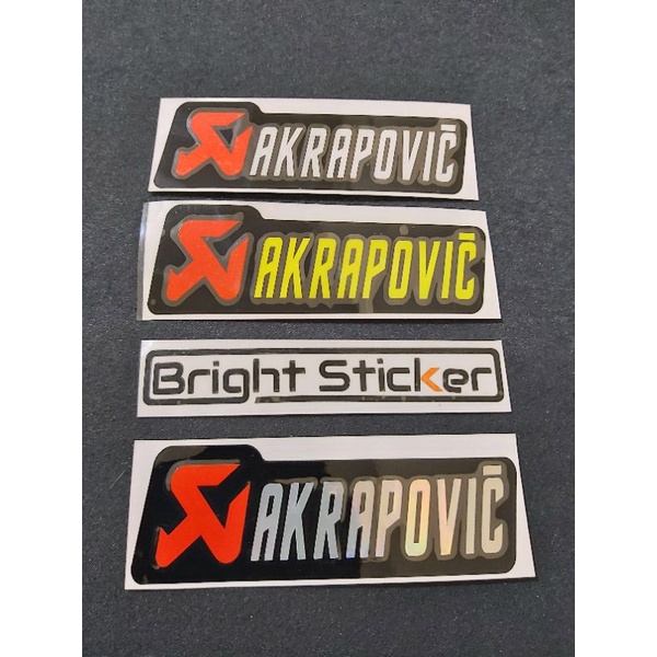 STICKER AKRAPOVIC CUTTING