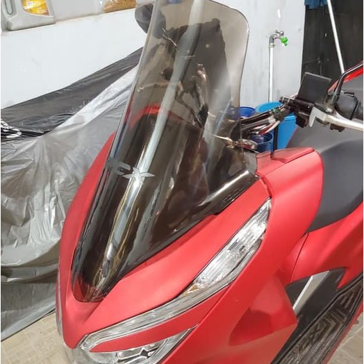 Windshield &amp; Visor Pcx Lokal Kaca Akrilik Tebal Embos PCX Tinggi 60 Cm