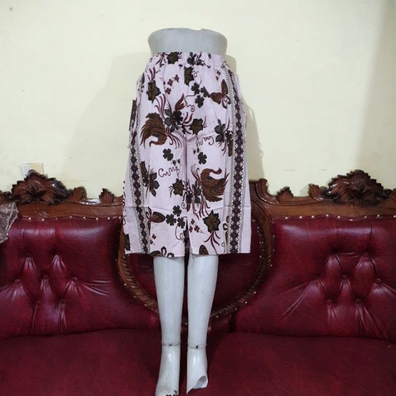 Celana Kulot Batik Dan Bunga / Pendek 7/8 Dewasa Fit to L s/d XL Bahan Katun Stretch-Motif 24