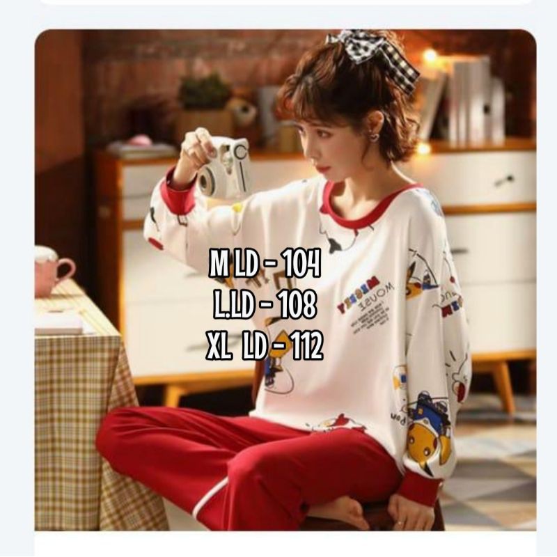 Baju Tidur Import Murah /Piyama Wanita PP Premium Murah /Fashion wanita murah/Sleepwear Import C03-C1