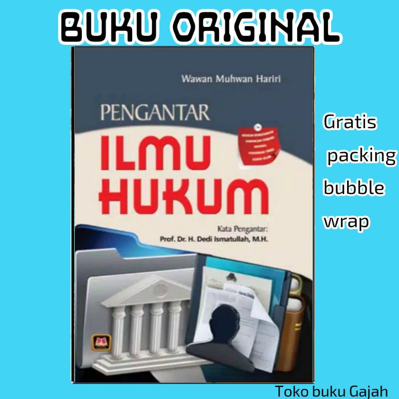 

BUKU pengantar ilmu hukum by Wawan muhwan hariri pustaka setia Original