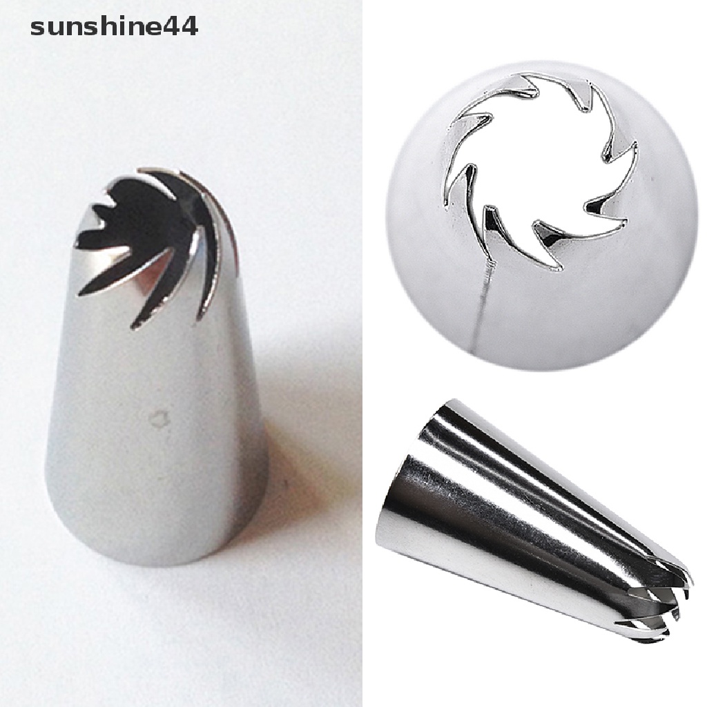 Sunshine Spuit Piping Icing Bahan Stainless Steel Untuk Dekorasi Kue 1823