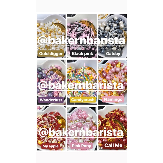 

NEW TREND! SPRINKLES MIX CAMPUR UNTUK HIASAN CAKE CUPCAKES DONAT - GATSBY