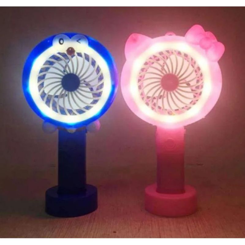 Kipas genggam karakter Vanstar Kipas Angin Portable Kipas mini Vanstar Mini fan LED karakter Vanstar