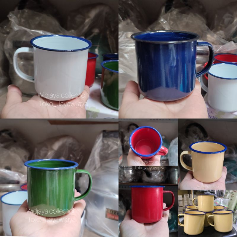 Cangkir kopi enamel/mug enamel/mug jadul