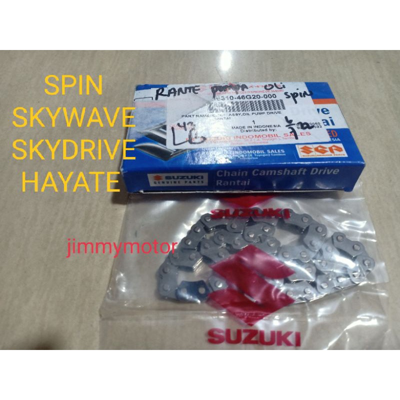 RANTAI RANTE POMPA OLI SUZUKI SPIN SKYWAVE SKYDRIVE HAYATE ORIGINAL 16310-46G20-000