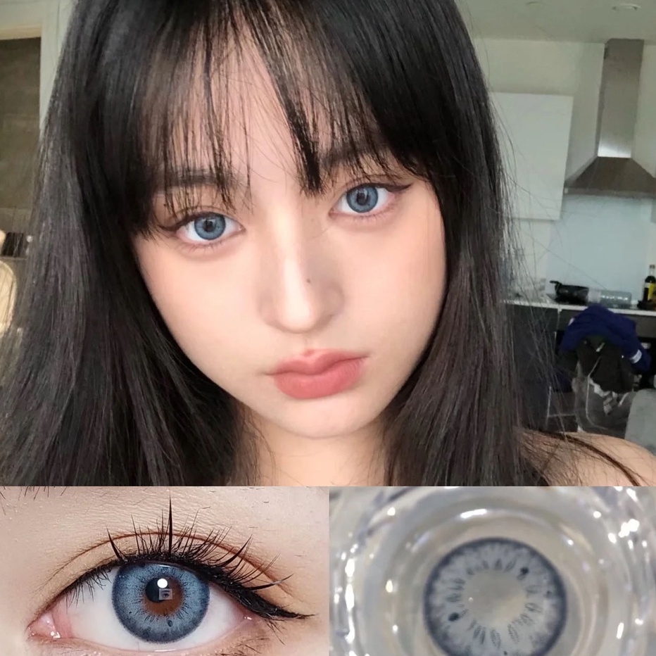 (COD)Menyinarimu Softlens Minus(-1~-6) BLACKSPOT Softlens Lensa Mata Penuh Gaya Dan Cantik Softlens Brown Warna Lensa Kontak Soflen 2022 New Dubai Import Premium Big Eye Gray Exoticon Softlen