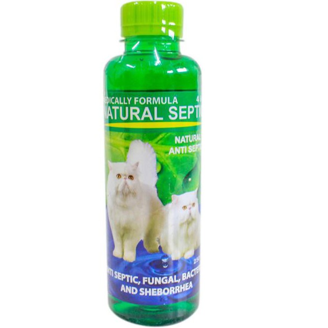 SHAMPOO KUCING NATURAL SEPTIC SHAMPOO 125 ML ANTI JAMUR DAN KUTU