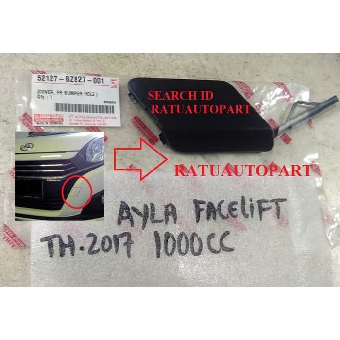TRENDING TUTUP DEREK TOWING BEMPER DEPAN DAIHATSU AYLA 1000 CC FACELIFT 2017 MURAH