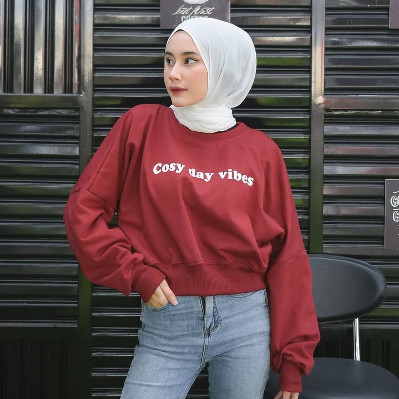 Public - Cosy Day Vibes Sweater Wanita Murah Kekinian