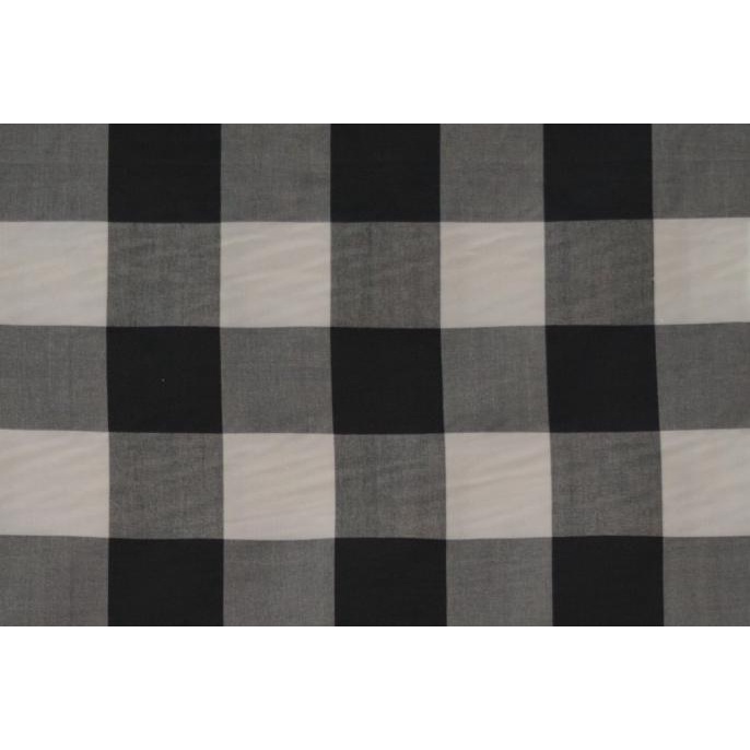 Bahan lembaran Kain Bali poleng motif hitam putih kotak-kotak dekorasi