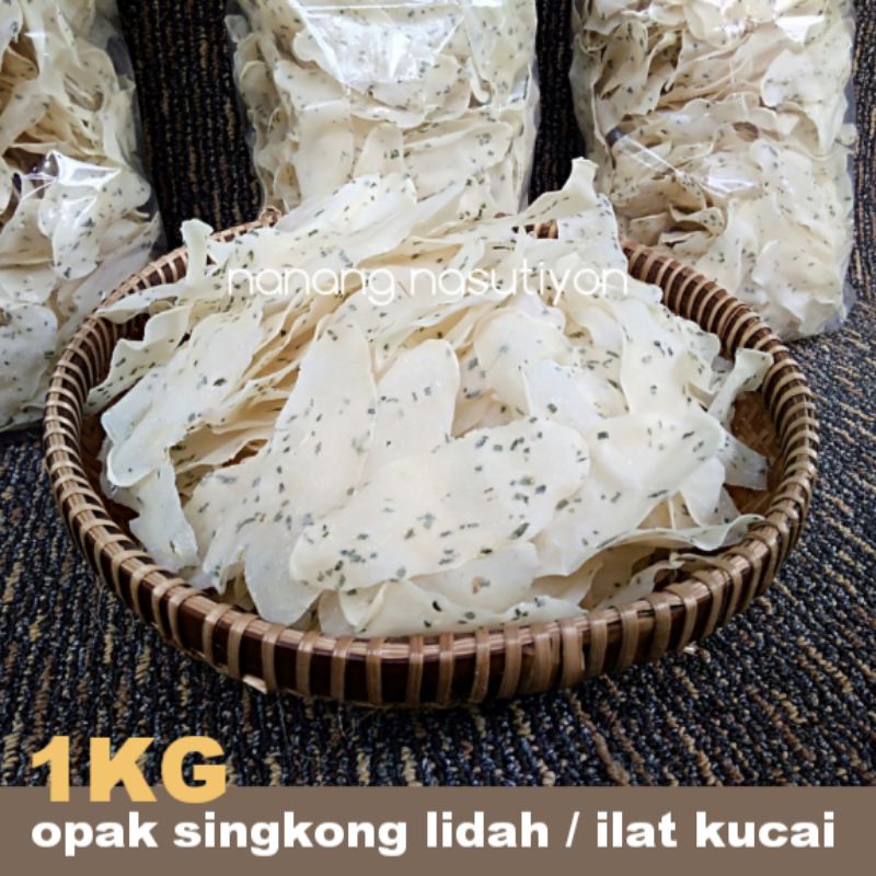 

KERIPIK OPAK SINGKONG GETUK LIDAH ILAT KUCAI WONOSOBO MENTAH SIAP GORENG 1KG