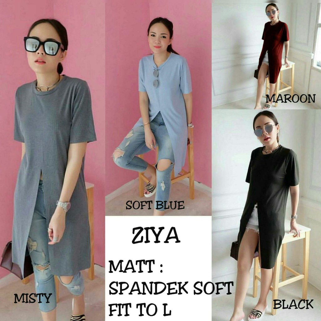 QFS KEMEJA ZIYA / FIT TO L / SPANDEK / DISKON