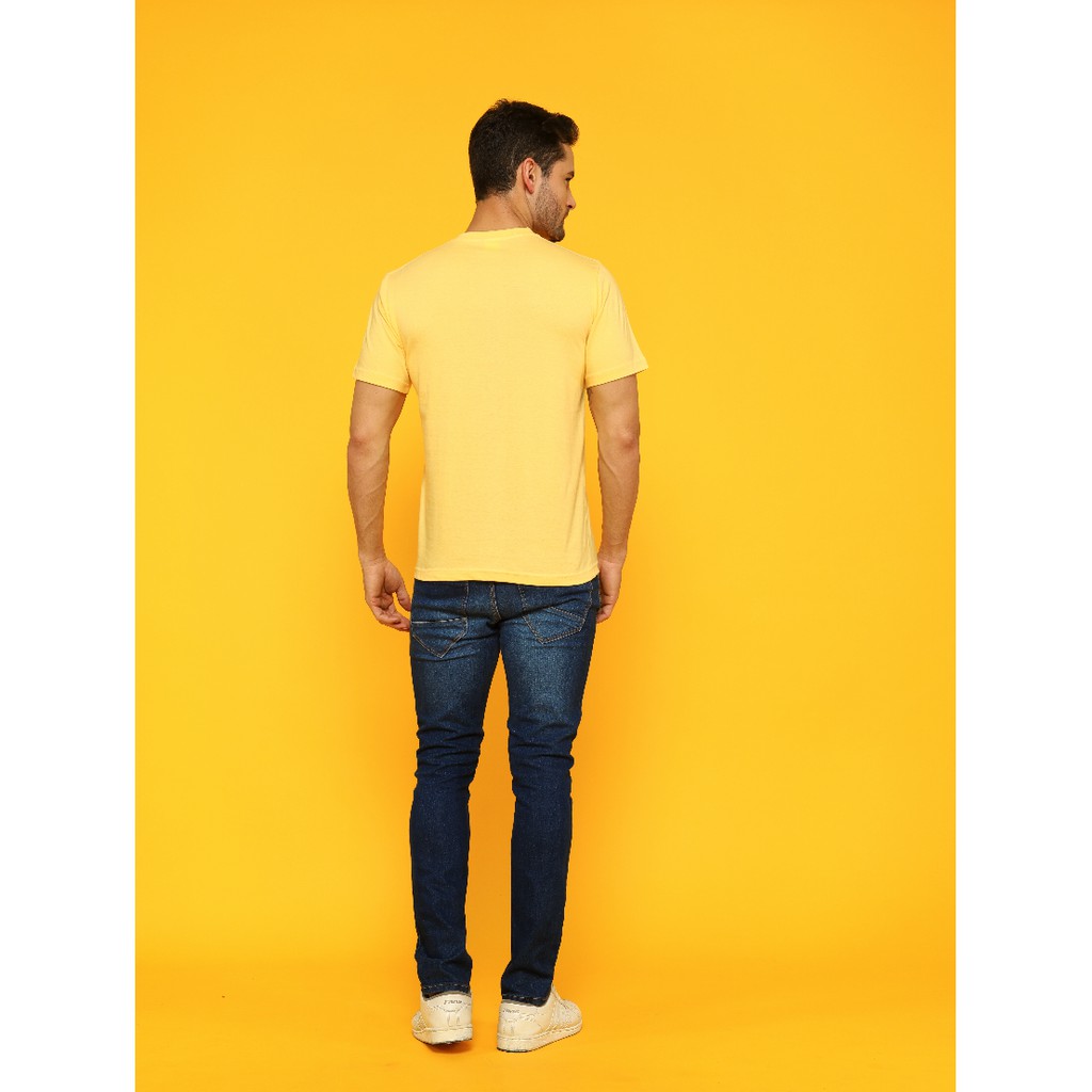 Kaos Tshirt Polos KAUZTEE Premium Tshirt Unisex 100% Cotton Combed 28s - Yellow