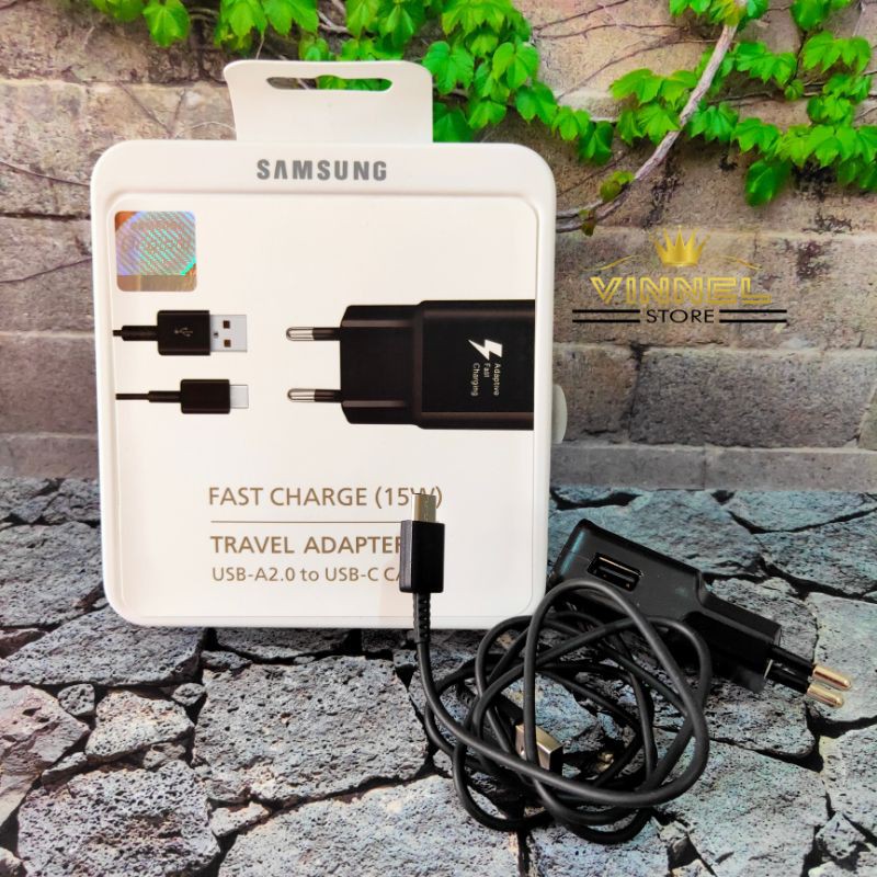 [ NOTE 8 ] Charger Samsung type C  15W Galaxy S10 S8 S8 Plus A5 A7 2017 Tipe C Fast Charging 2A