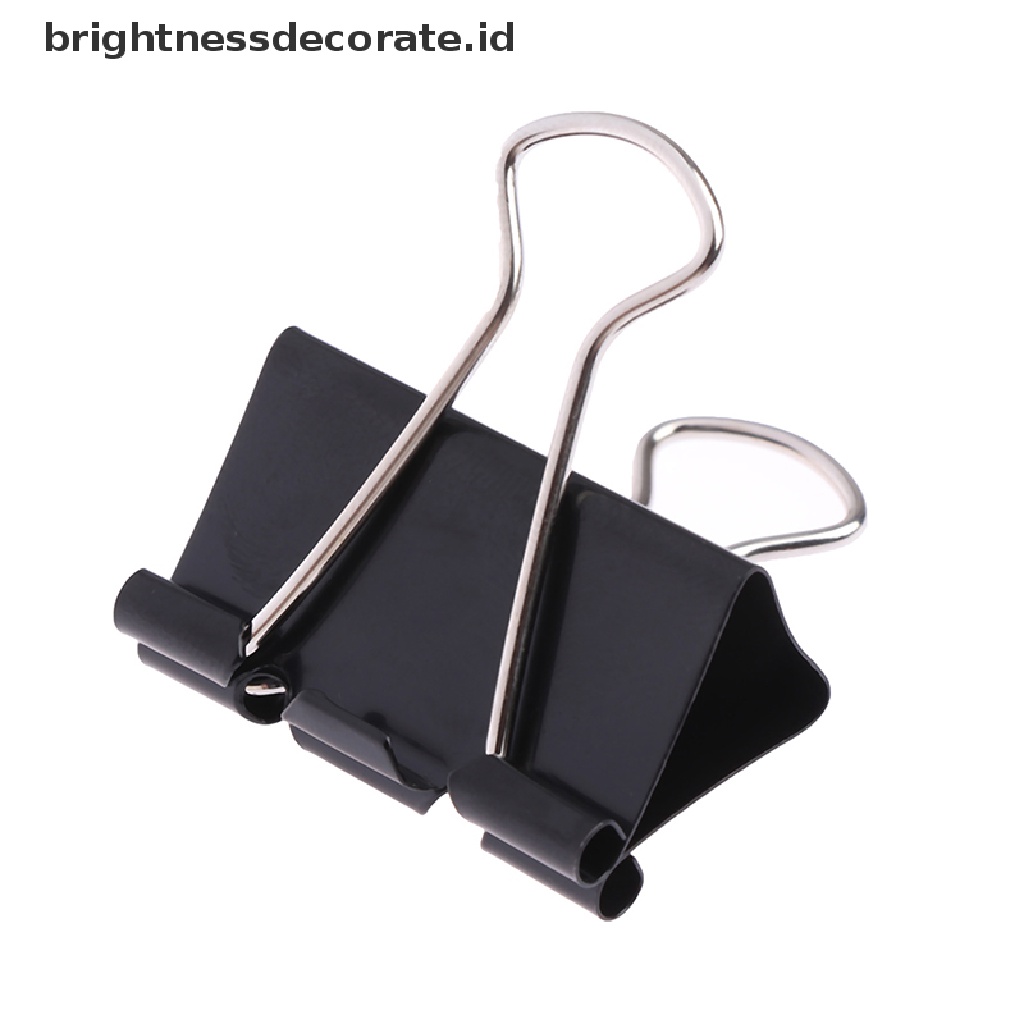 [birth] 10 pcs Black Metal Binder Clips Notes Letter Paper Clip Binding Securing clip [ID]