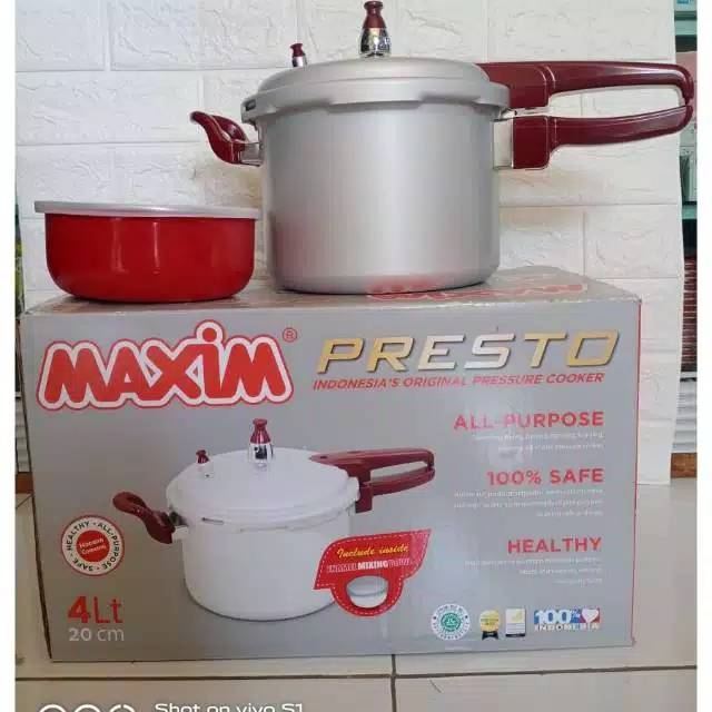 PANCI PRESTO MAXIM 4 LT 20 cm Pressure Cooker Maxim 4 Liter