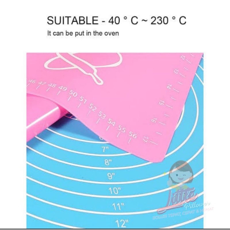 Silikon Mat Silicone Cutting Mat - Tatakan Alas Adonan Kue Termurah