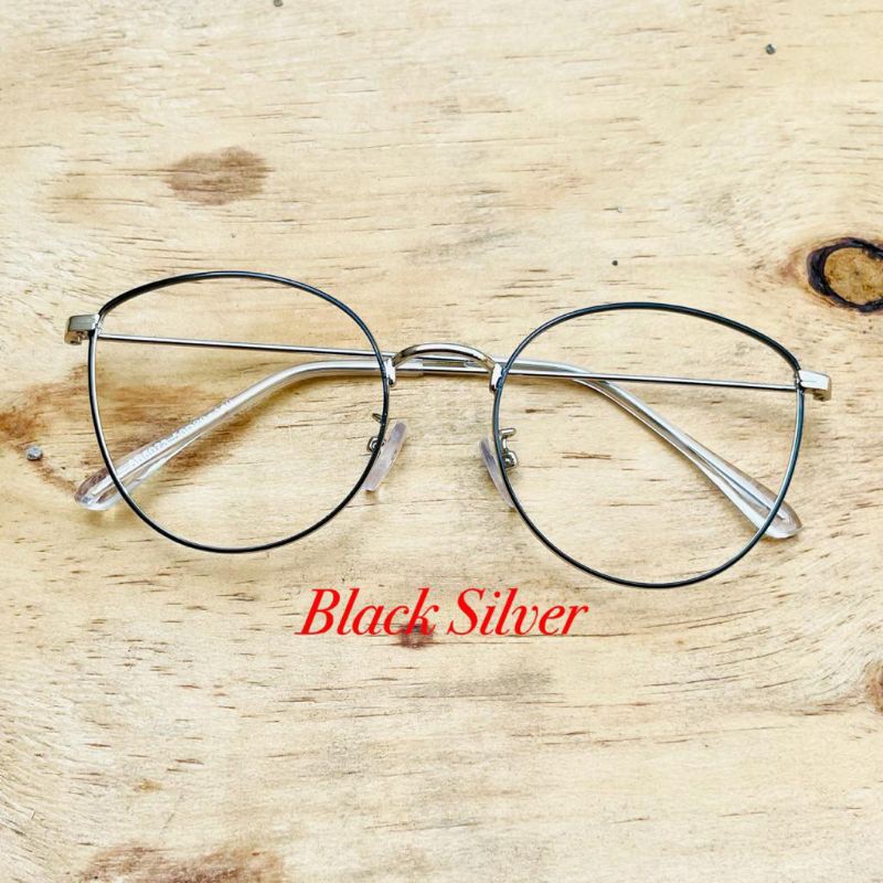 NEW Kacamata Photocromic Wanita Pria Berubah Warna 6073 Frame Optik Vintage Fashion Import Korean