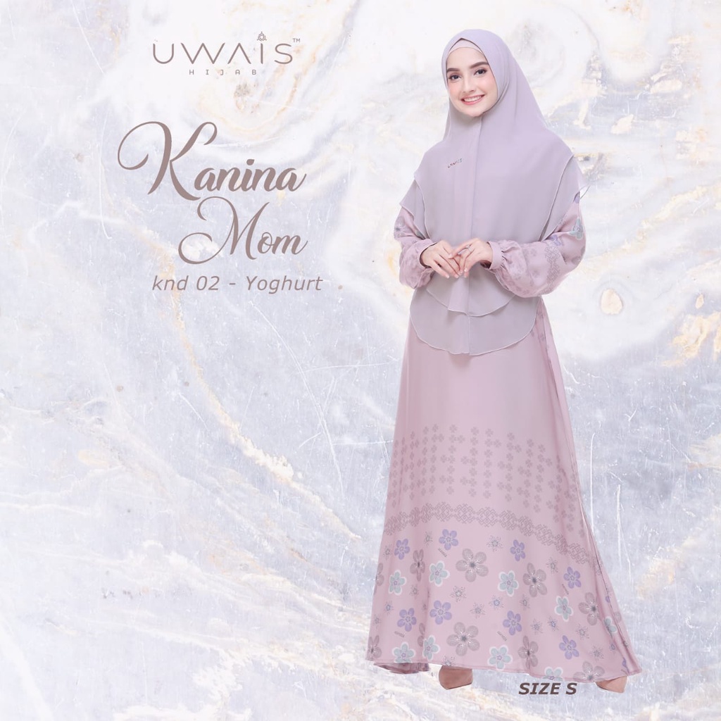 BAJU COUPLE GAMIS SARIMBIT UWAIS HIJAB KANINA DRESS MOTIF SILK ORIGINAL PREMIUM FASHION MUSLIMAH SYA