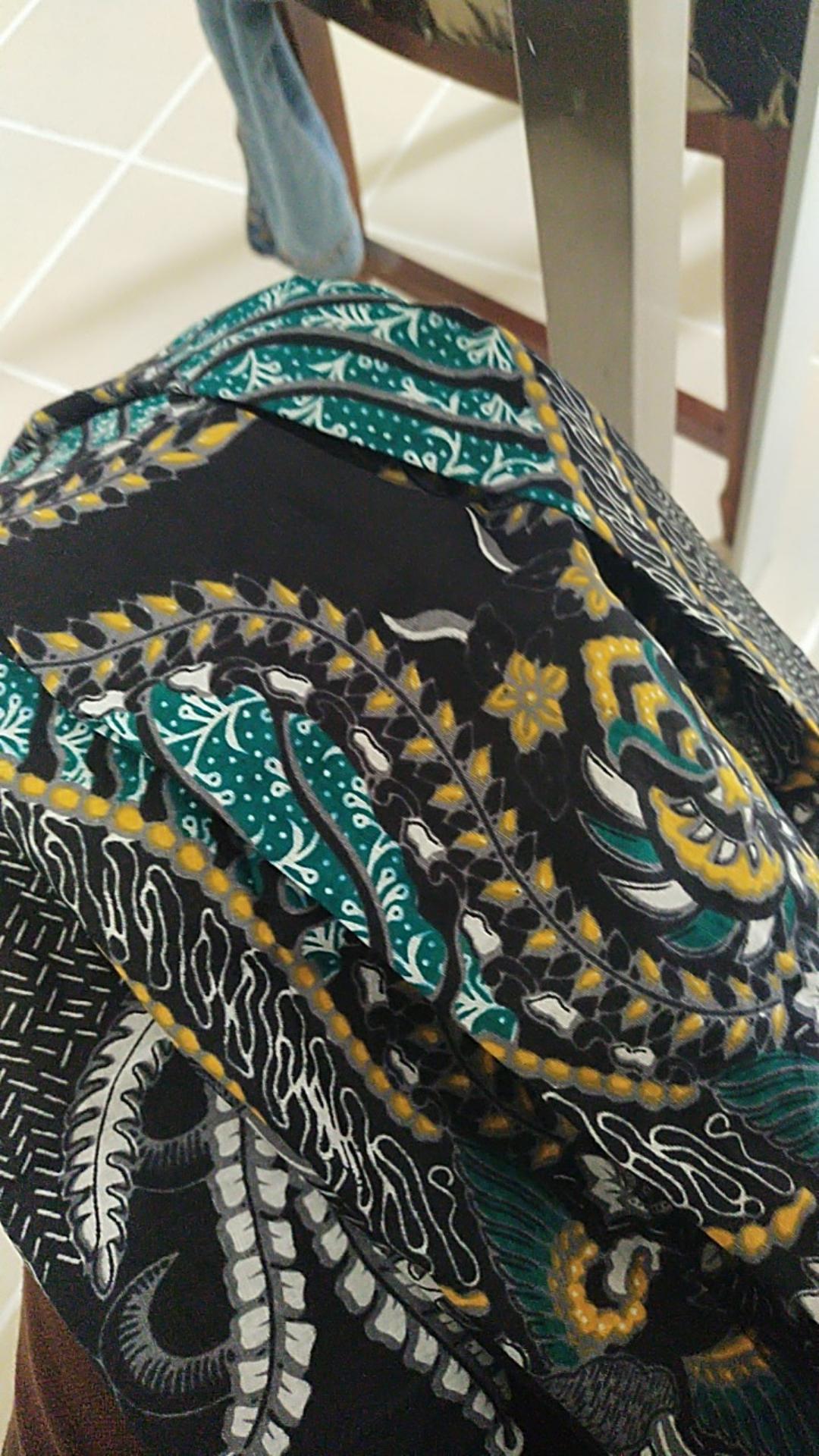 Batik Couple Keluarga Sania Ruffle Ori Ndoro Jowi Dnt Madu Ijo