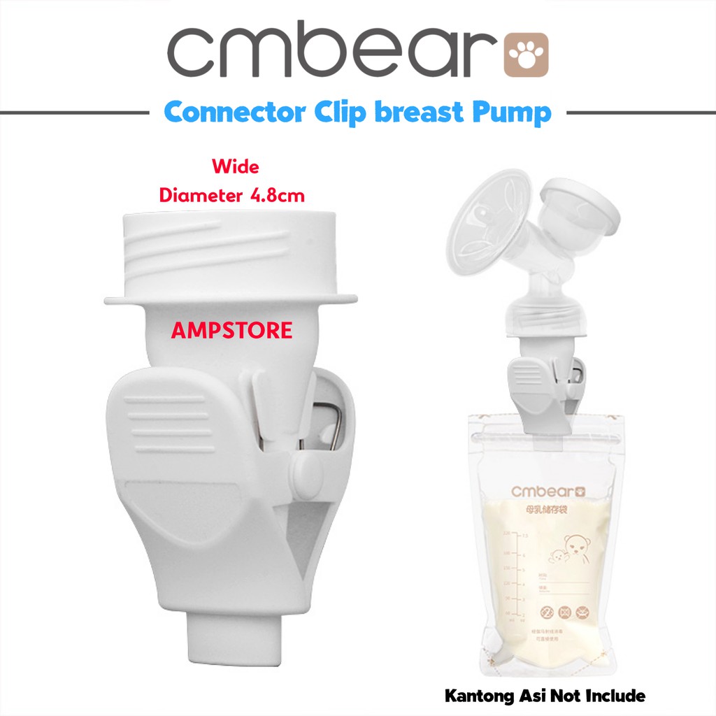 Cmbear Milk Storage Bags Clip Adapter Breast Pump Connector Clip Konektor Klip Pompa Asi