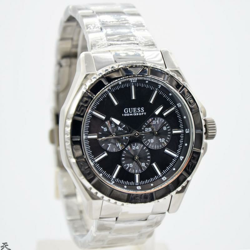 Jam Tangan Pria Guess W0479G1 Rantai Silver Original Murah