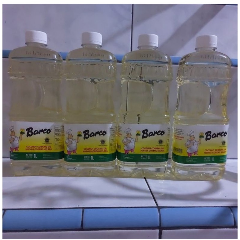 

minyak goreng barco 1l botol(4 botol )