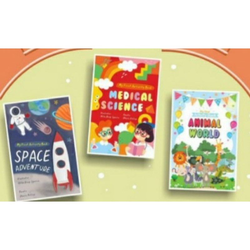 my First Activity Book medical Space Animal series